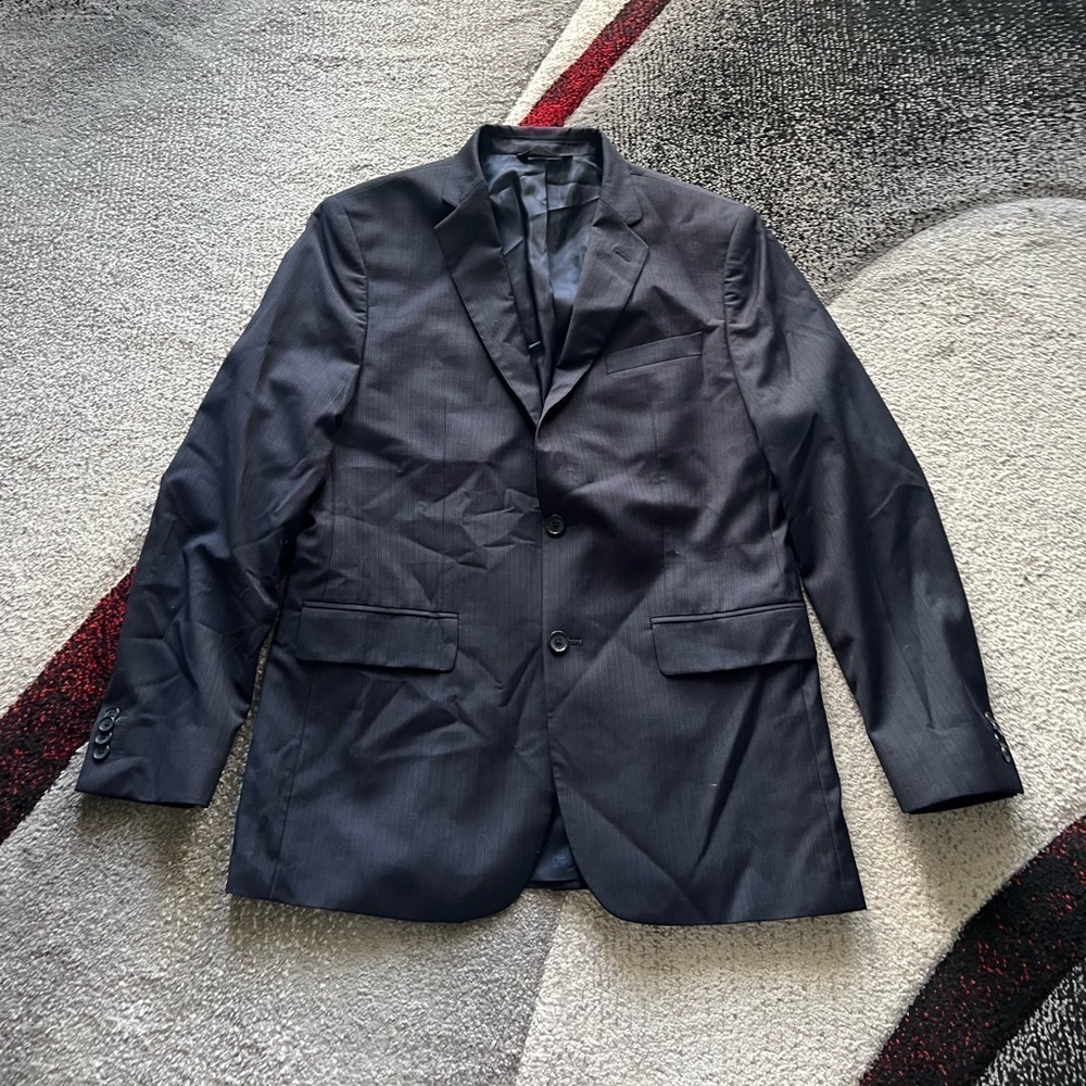 Banana Republic Pinstripe Navy Wool Sportcoat